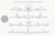 Blue Ocean Wedding Set, a Seasonal Illustration by AlenaVlasko stock Market (Thumbnail 5 of 7)