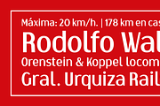 Correntino Railway, a Sans Serif Font by Fabio Ares (Thumbnail 6 of 7)