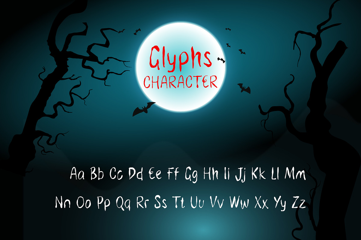 Zcary A Scary & Horror Display Font, a Handwritten Font by Tera Asset Garage (Photo 2 of 7)