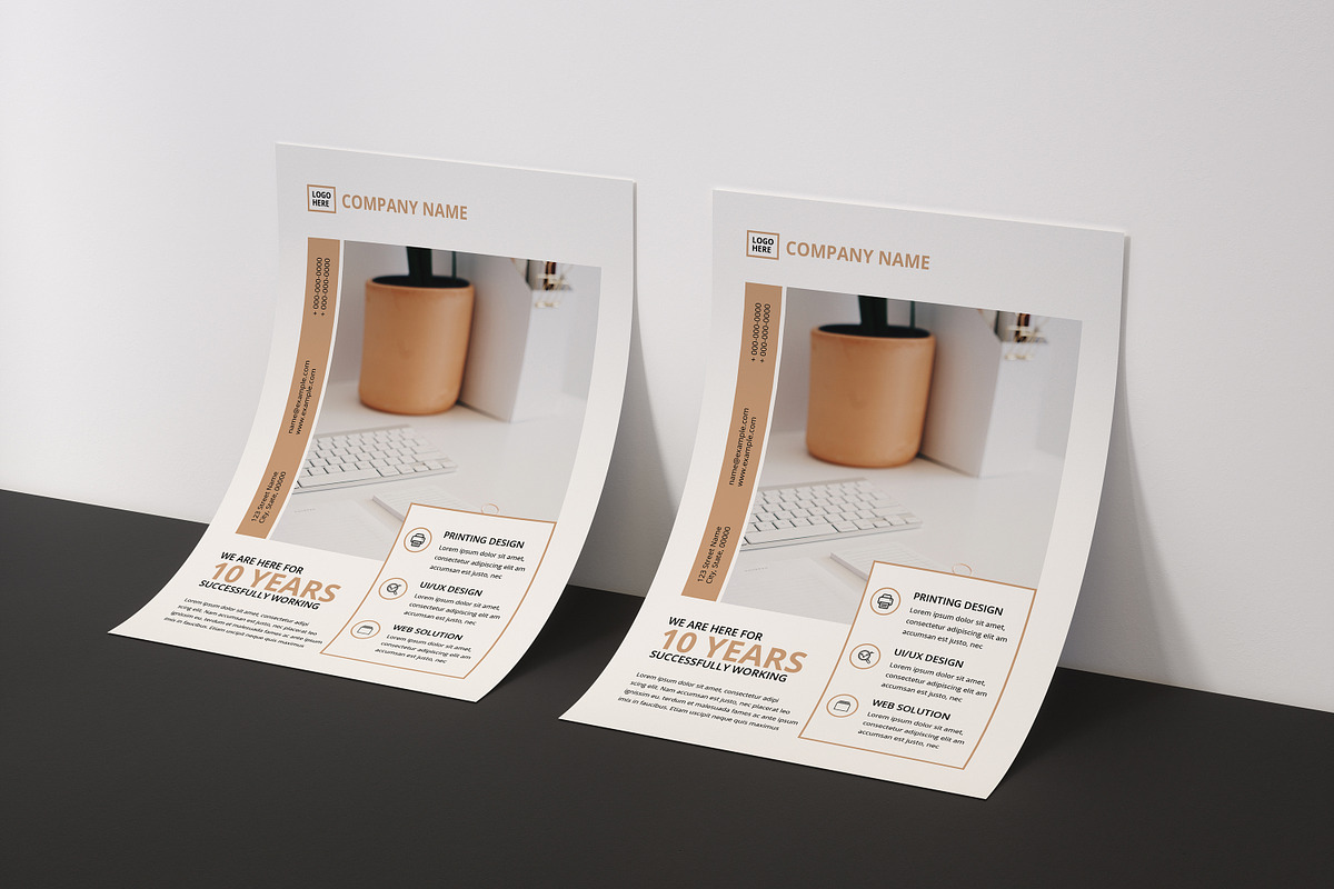 Minimal Flyer Bundle, Word Flyer, a Flyer Template by SmmrDesign (Photo 3 of 8)