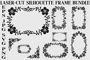Ornamental Silhouette Frame Pack, an Illustration by BIPLOB EXPERT