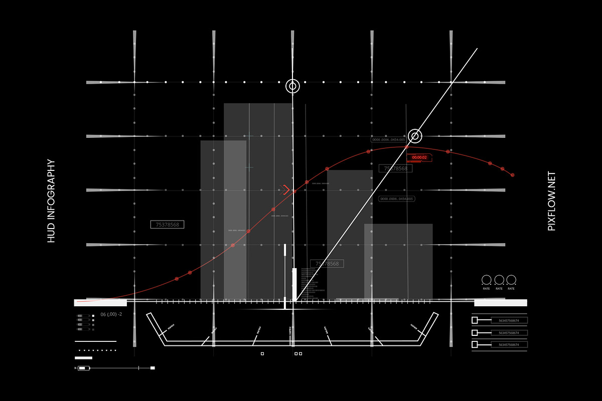 HUD Infographics, an Object Graphic by Pixflow (Photo 8 of 8)