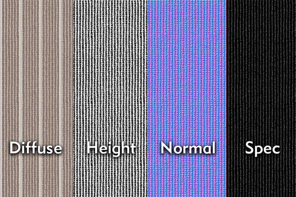 Striped Fabric Texture Pack, a Textures & Material 3D Model by 6BIT Creative (Photo 9 of 13)