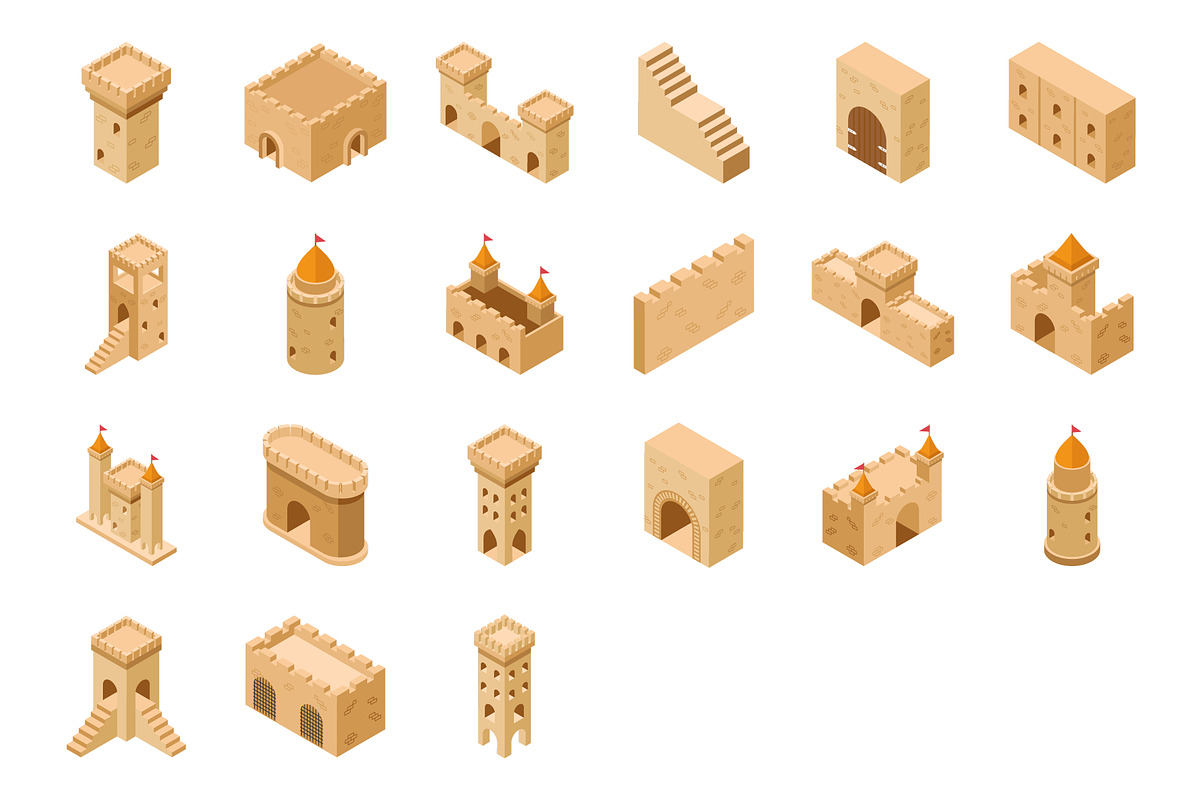 45 Medieval Castle Vector Icons, a Duotone Icon by Vectors Market (Photo 3 of 3)