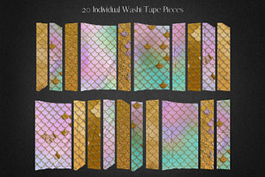 Mermaid Paper Washi Tape Clipart