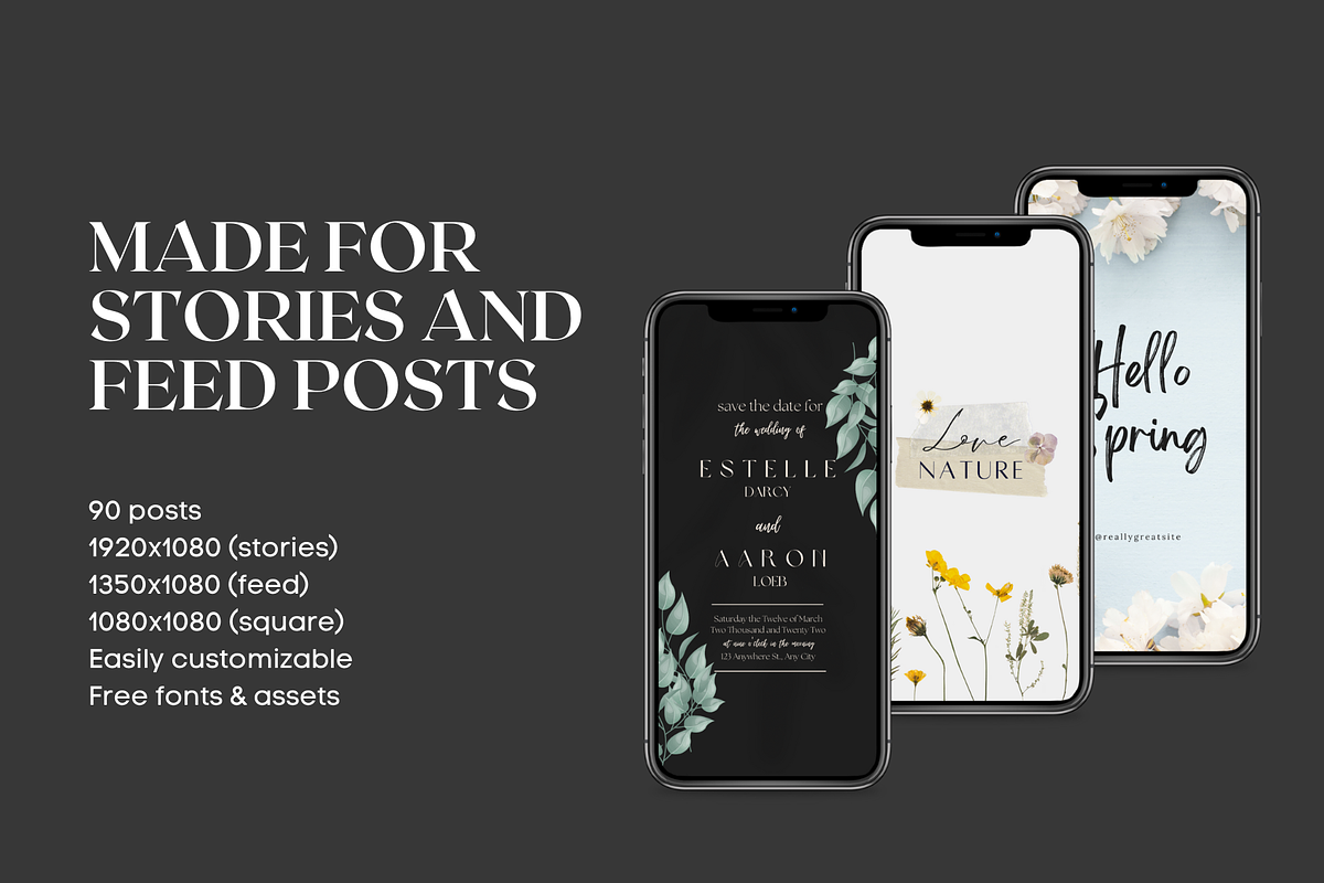 Floral Instagram Quotes Collection, a Social Media Template by Palm Creatives (Photo 5 of 7)