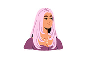 Diverse young women avatars set, a Person Illustration by PaperTrident (Thumbnail 12 of 15)