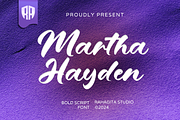 Martha Hayden, a Script Font by Rahagita Studio (Thumbnail 1 of 10)