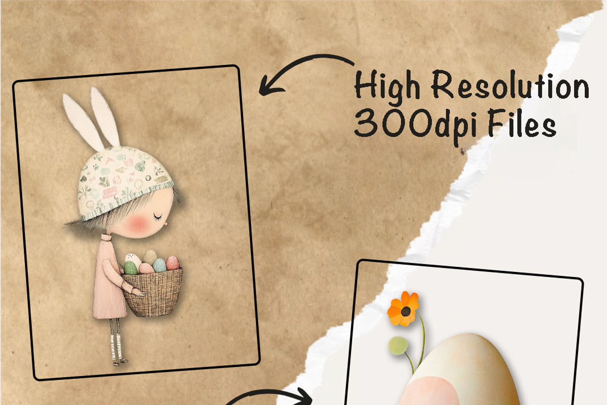 Whimsical Easter Clipart Bundle, a Decorative Illustration by Fusion Dream (Photo 8 of 10)