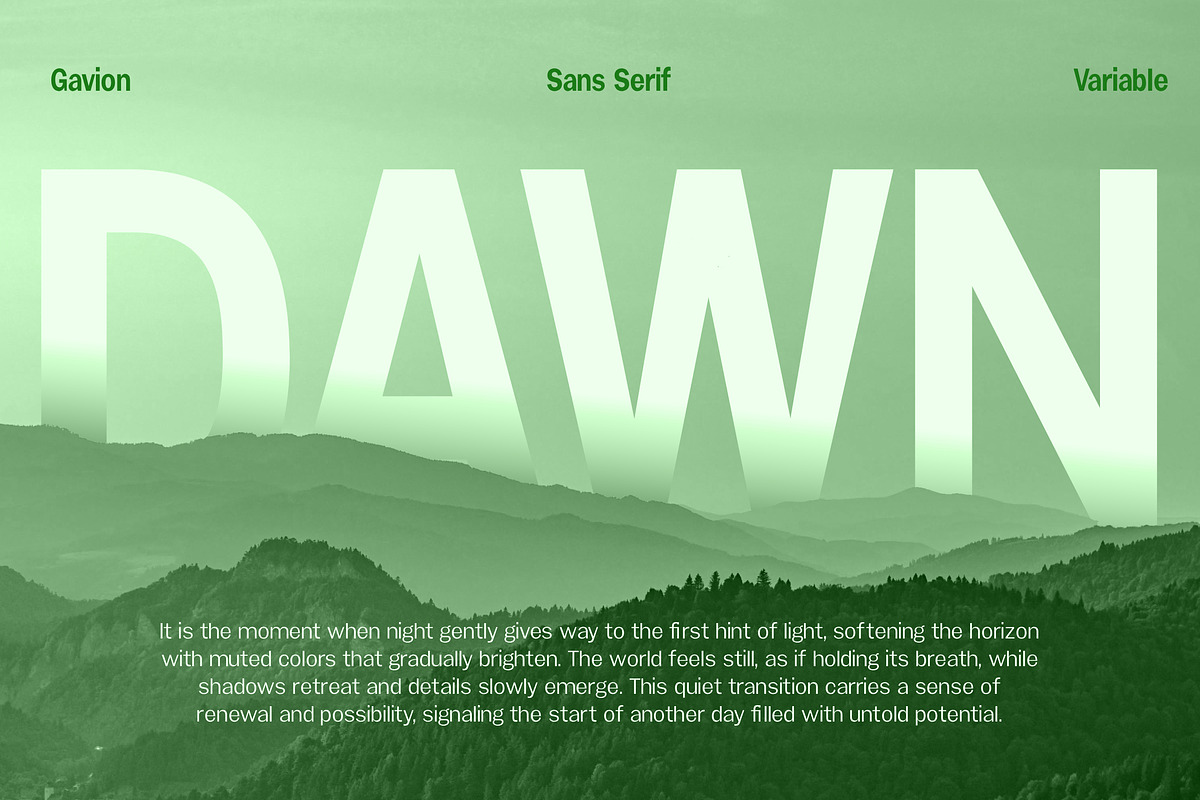 Gavion - 55 Font, a Sans Serif Font by MjStudio31 (Photo 15 of 16)