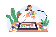 Interior designer at work set, a Work Illustration by Good Studio (Thumbnail 4 of 6)