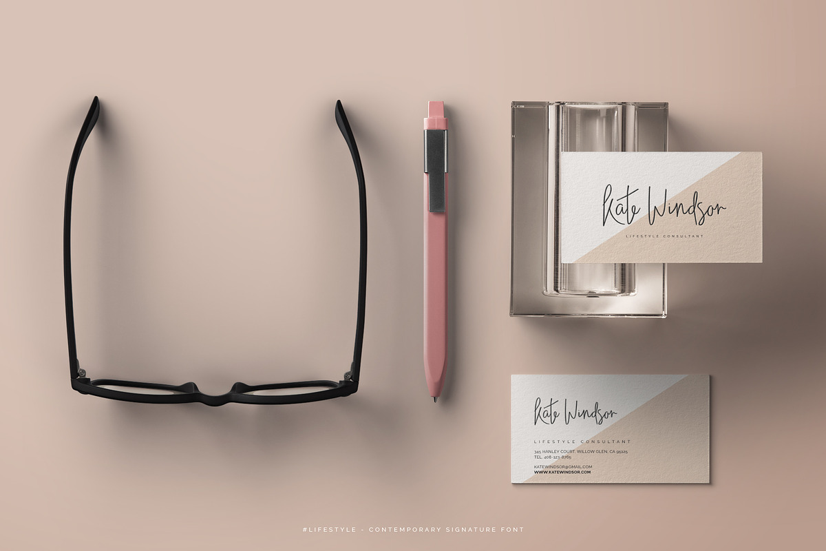 #lifestyle | SIGNATURE SCRIPT FONT preview 3