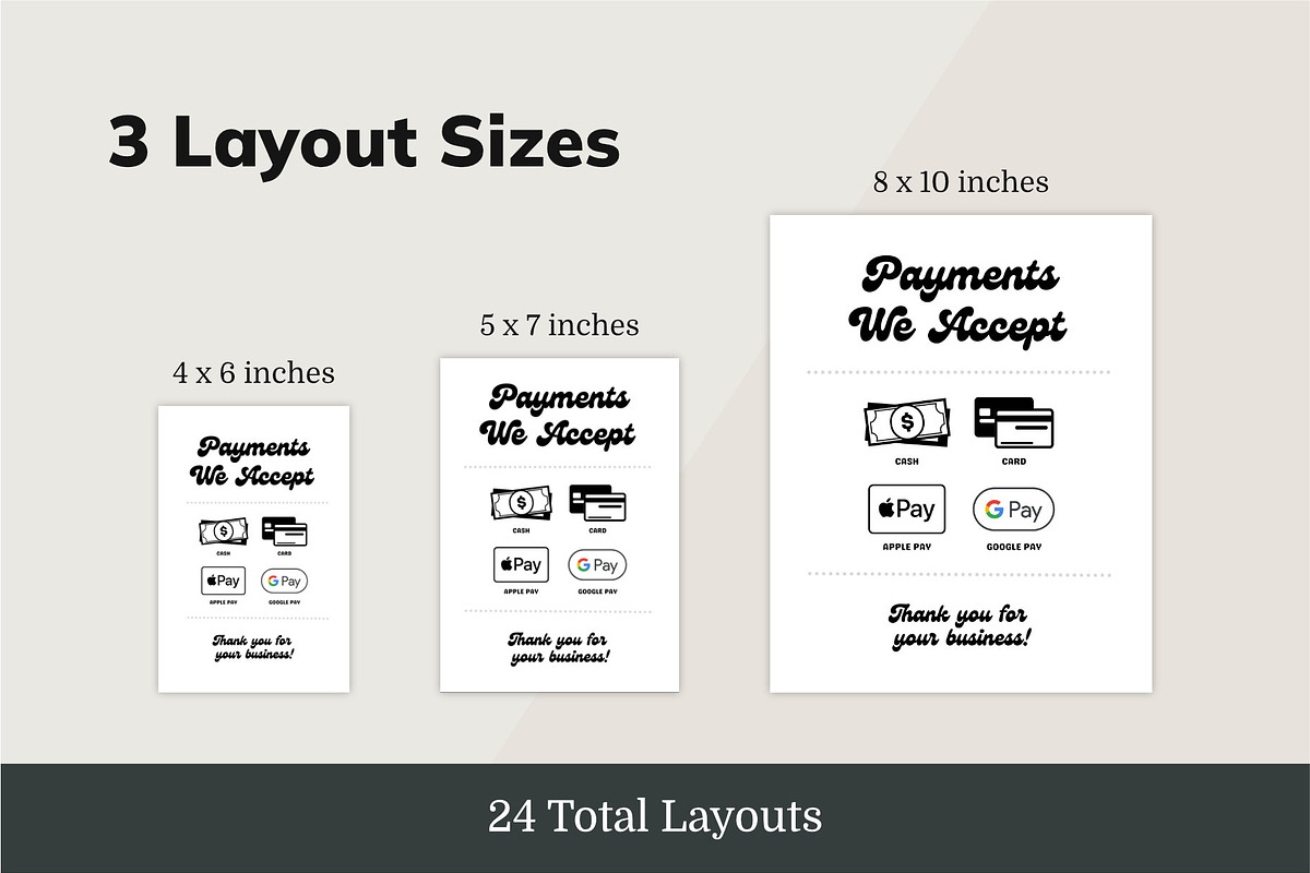 Canva Scan to Pay & Price List Signs, a Marketing Template by Dandymark (Photo 5 of 8)