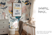 Nursery Wallpaper PNG & PSD Mockups, a Mockup by mock-ups (Thumbnail 14 of 15)