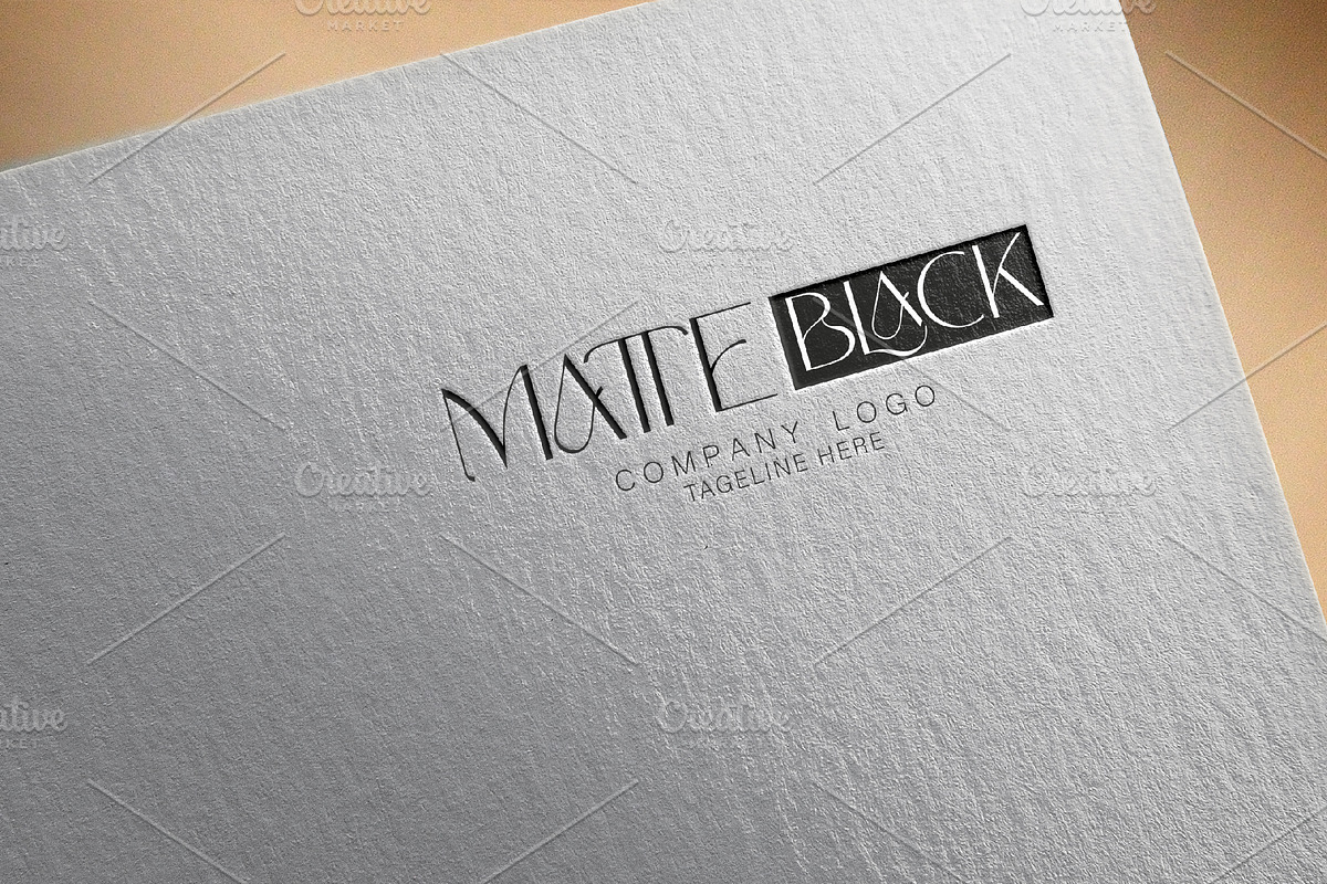 Matte Black Company Logo Template, a Branding & Logo Template by arslantanoli (Photo 2 of 3)