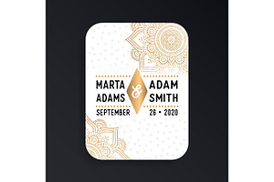 Luxury wedding card invitation, an Invitation Template by Tori Shen
