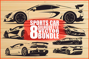 Sports Car Vector Bundle, an Illustration by jahid234