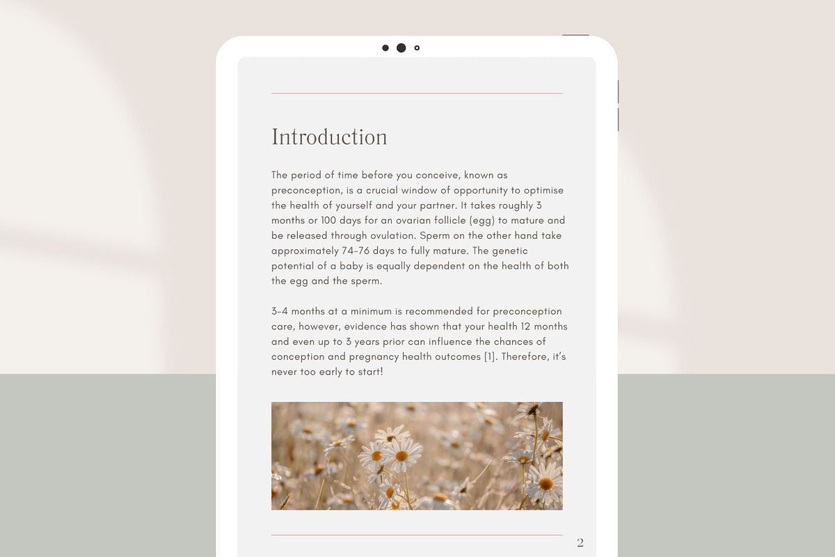 Preconception Fertility Ebook Canva, a Presentation Template by Naturopath Hub (Photo 7 of 9)