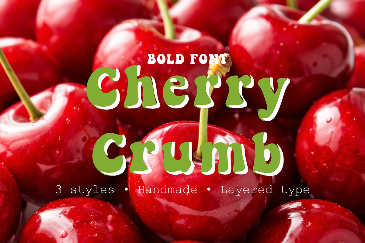Cherry Crumb — Playful Display Font, a Handwritten Font by DreamoraArt (Photo 1 of 7)