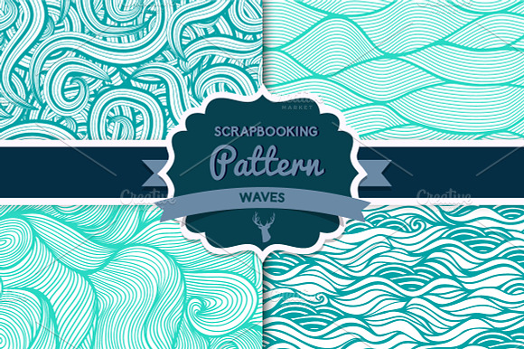 Waves pattern set 2 preview 6