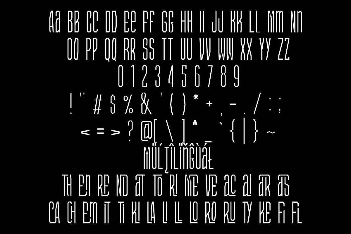 Cyasren – Condensed Font Family, a Sans Serif Font by NDNL Studio (Photo 10 of 11)