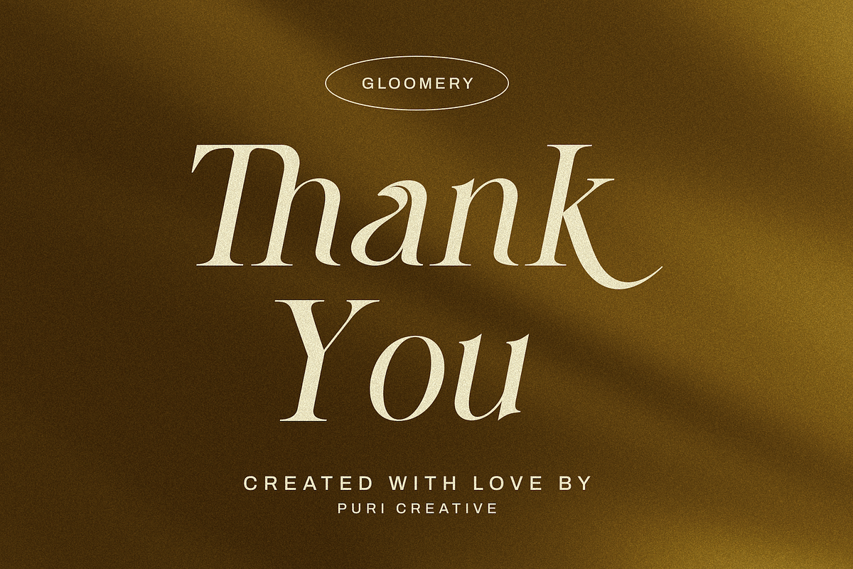 Gloomery - Beauty Luxury Serif Font, a Serif Font by PuriCreative (Photo 9 of 10)