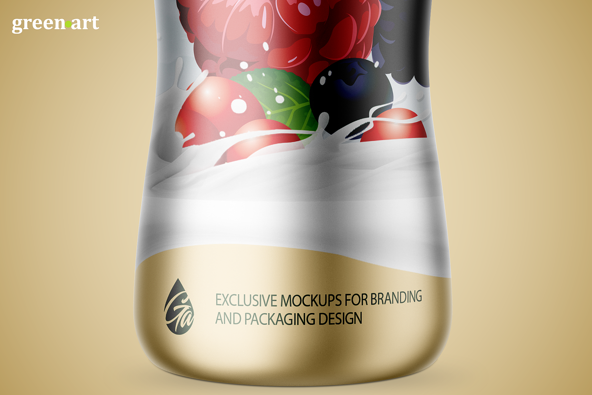 Metallic Plastic Bottle Mockup, a Packaging Mockup by Green Art (Photo 3 of 3)