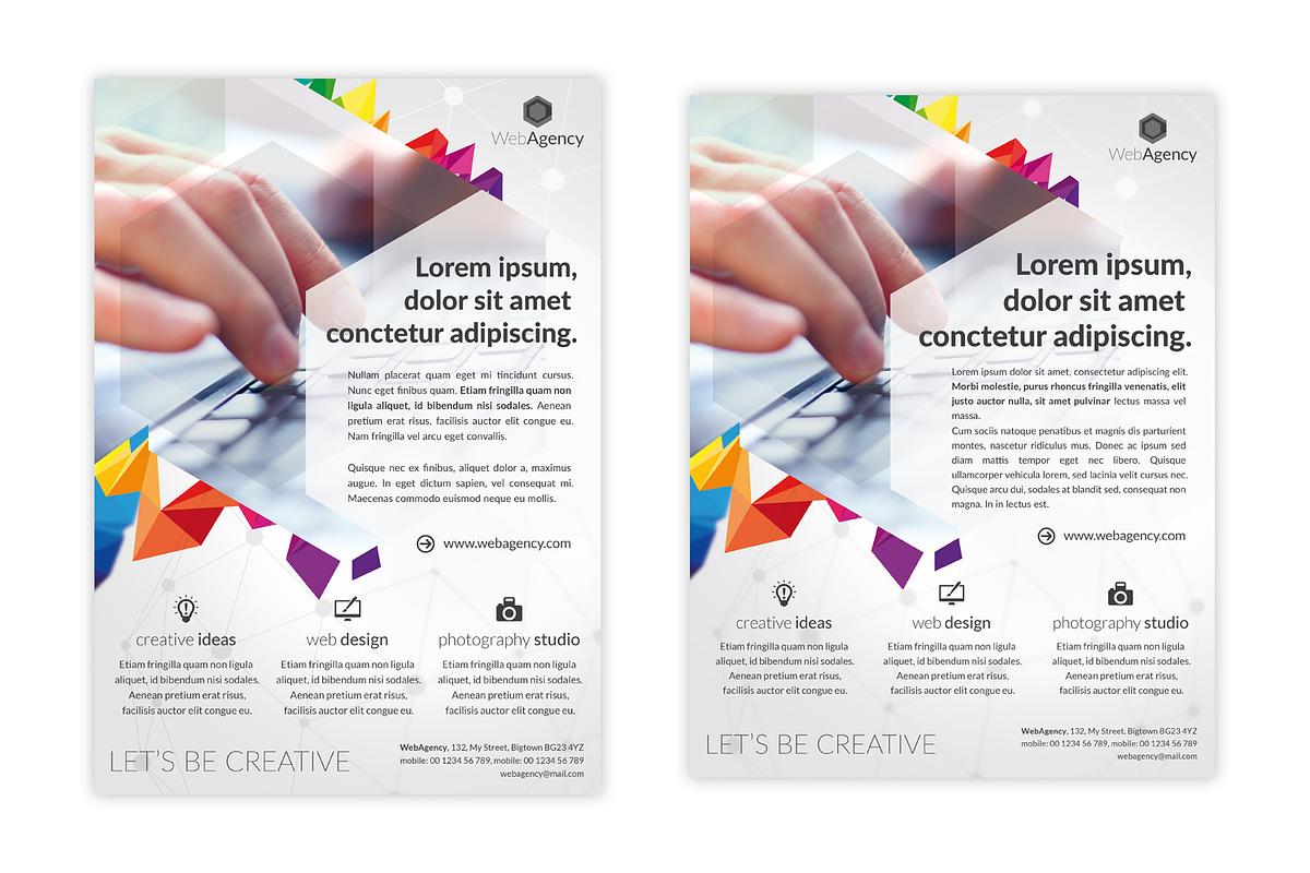 Web Agency flyer, a Flyer Template by buttonpl (Photo 3 of 3)