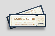 Wedding Ticket Template, an Invitation Template by BrandPacks (Thumbnail 2 of 5)