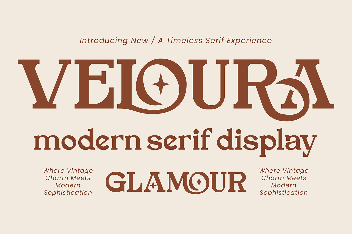Veloura Modern Serif Display, a Serif Font by operatype.co (Photo 1 of 8)