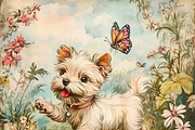 Playful Terrier Dog, a Graphic by Printable Treasure (Thumbnail 3 of 8)