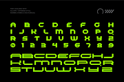 Alphatron - Futuristic Font, a Sans Serif Font by limitype (Thumbnail 5 of 10)