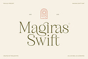 Magiras Swift Modern Serif Font, a Serif Font by timelesstype.co (Thumbnail 1 of 15)