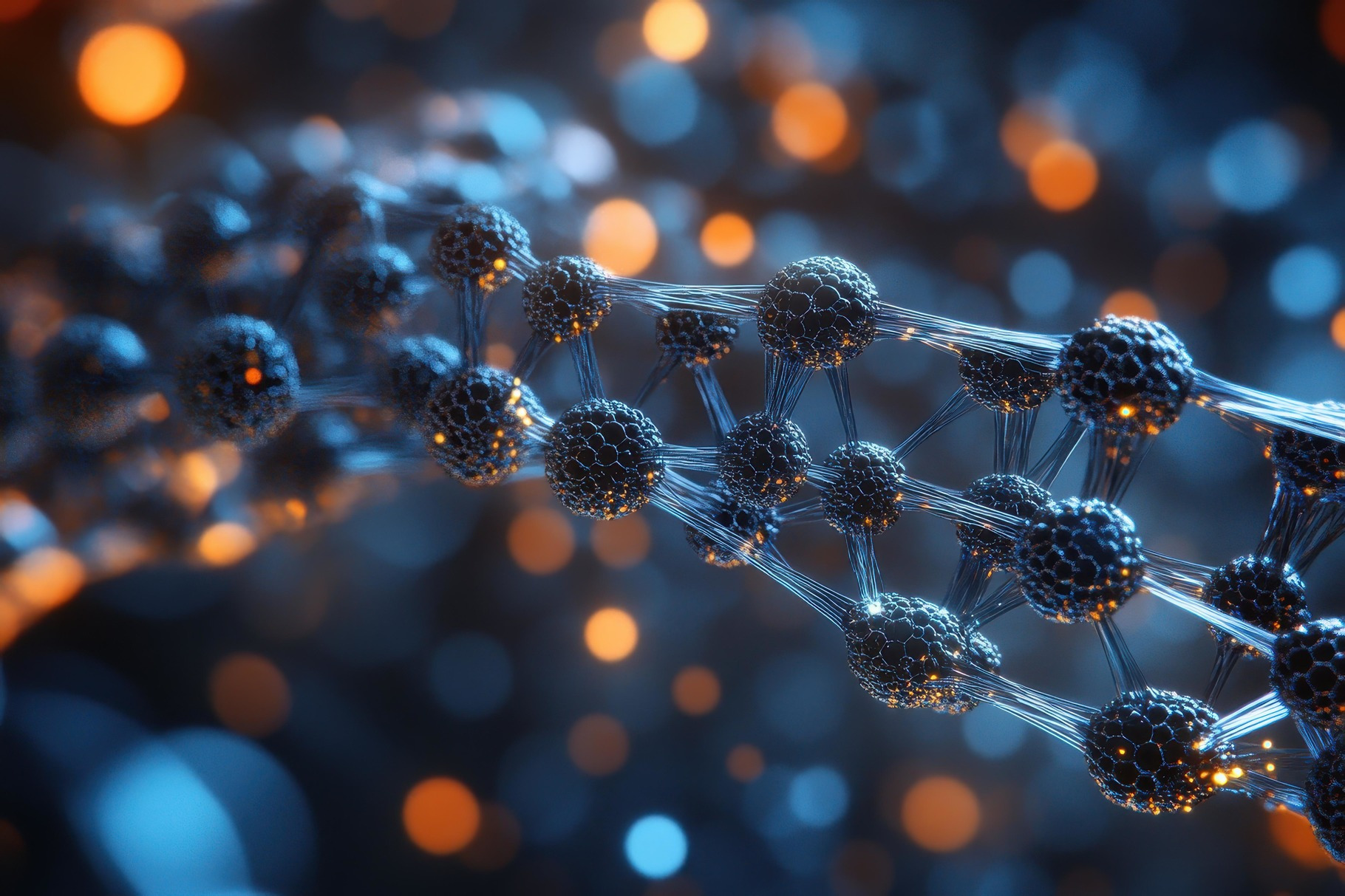 Visualization of a molecular structu, a Photo by Tanuart