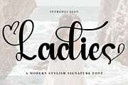 Ladies, a Handwritten Font by InermediaSTUDIO (Thumbnail 1 of 8)