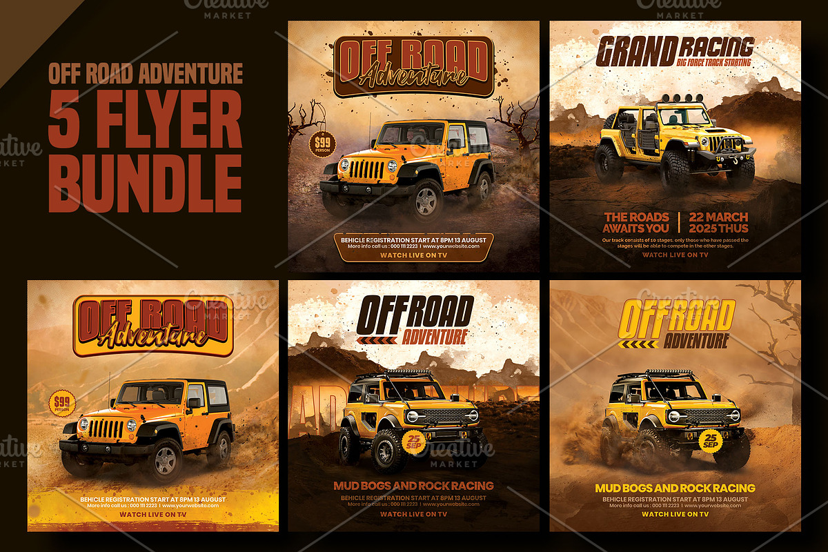 Off road adventure flyer template, a Flyer Template by Yunus Ahmad (Photo 1 of 4)