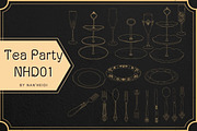 50 Tea Party Procreate brushes, a Brush Add-On by Nan'Heidi (Thumbnail 2 of 4)