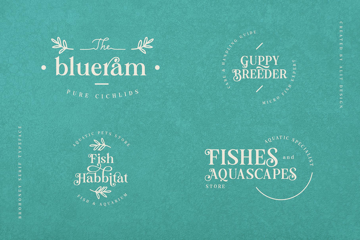 Brohoney Modern Serif Typeface, a Serif Font by alit design (Photo 9 of 18)