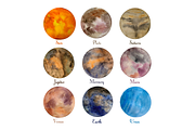 Astronomy, watercolor planets, an Illustration by Bychovsky design (Thumbnail 4 of 5)