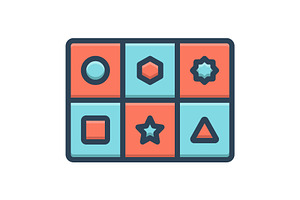 Categories color icon, a Duotone Icon by Creative priyanka