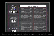 Pizzeria Restaurant Menu Template, a Stationery Template by Pingebat (Thumbnail 3 of 3)