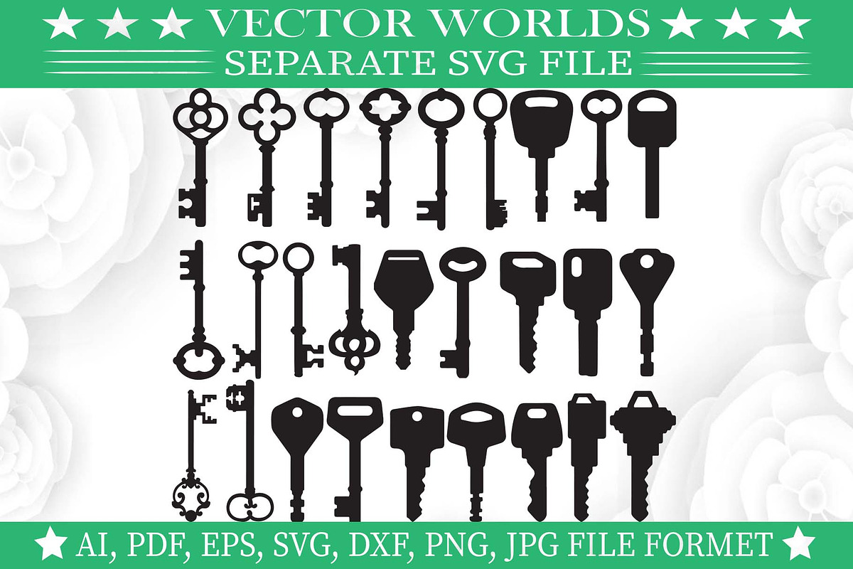Key Svg, Lock And Key Svg, an Object Graphic by VectorWorlds