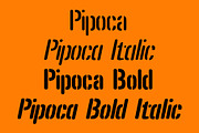 Pipoca - a stencil font, a Font by Minhocossauro Emporium (Thumbnail 2 of 5)