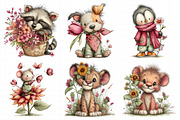 Whimsical Spring Animal Clipart, an Illustration by Daily.Designs (Thumbnail 4 of 8)
