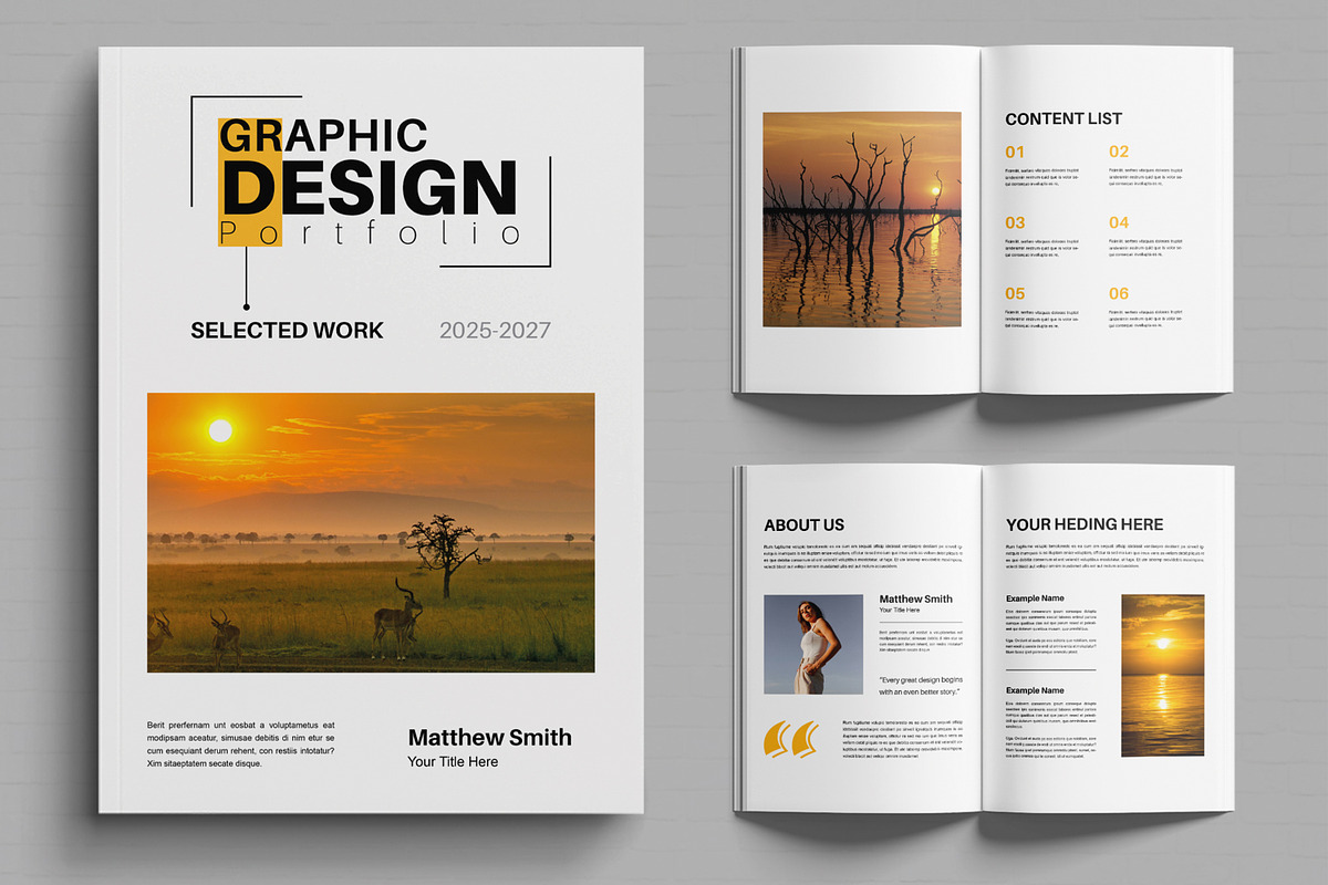 Graphic Design Portfolio Layout