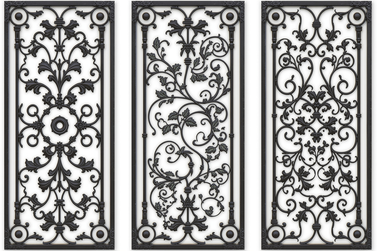 Floral Ornament Silhouette Panels, an Illustration by Designer_Momina (Photo 3 of 20)