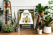 Folk Art Magic Show Flyer Template, a Flyer Template by Hole Hope Design (Thumbnail 2 of 5)