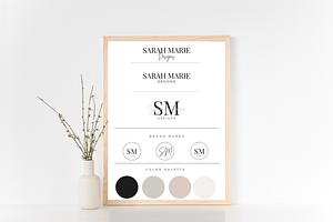 Brand Board Template Minimalist