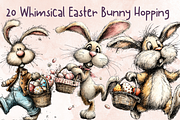 Whimsical Floral Easter Rabbit, an Animal Illustration by GiraffeCreative (Thumbnail 1 of 20)