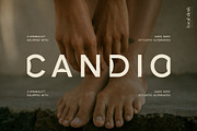 Candio – Cool Sans w. Unique Glyphs, a Sans Serif Font by Local Desk Designstudio (Thumbnail 1 of 9)